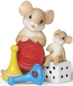 Charming Tails 13034N Family Game Night Figurine