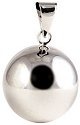 Chiming Spheres 25H Large Silver Pendant