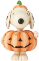 Jim Shore Peanuts 6002777 Mini Snoopy Pumpkin Figurine