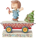 Jim Shore Peanuts 6003027 Peppermint Patty Train Figurine