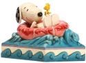 Peanuts by Jim Shore 6005942 Snoopy and Woodstock in Floatie Figurine