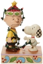 Jim Shore Peanuts 6008954 Charlie Brown Tangled In Lights Figurine