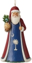 Jim Shore 6010471i South Carolina Blue Santa Ornament