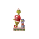Jim Shore Dr Seuss 6015218N Grinch Leaning on Gifts Figurine