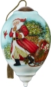 Ne'Qwa Art 7211128i Santa Pulling Sled Ornament