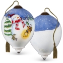 Ne'Qwa Art 7221115i Forest Snowman Decorating For Christmas Ornament