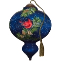 Ne'Qwa Art 7231107N Cardinals On Christmas Mailbox Ornament
