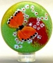 Orient and Flume 2416O Butterfly Orange Cased Paperweight