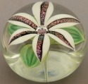 Orient and Flume 2426W Lily Dichroic White Paperweight