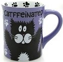 Our Name Is Mud 4026111i Catffeinated and De-Catf Cat Mug