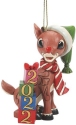 Rudolph Traditions by Jim Shore 6010719i Rudolph with Dated 2022 Ornament